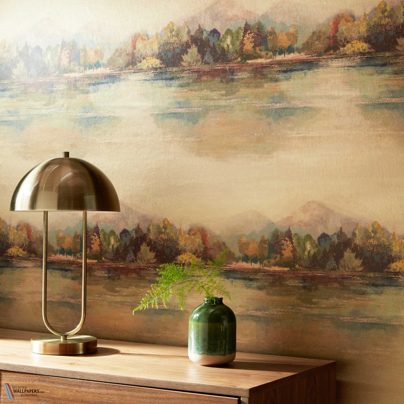 Lakeside papier peint en Autumn Gold de 1838 wallcoverings — intérieur