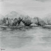 Lakeside Tapete in Pewter von 1838 wallcoverings