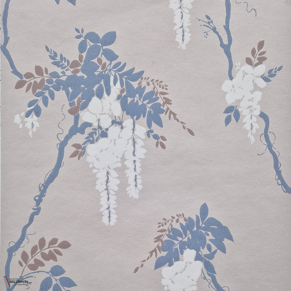 Leonora Tapete in Denim von 1838 wallcoverings
