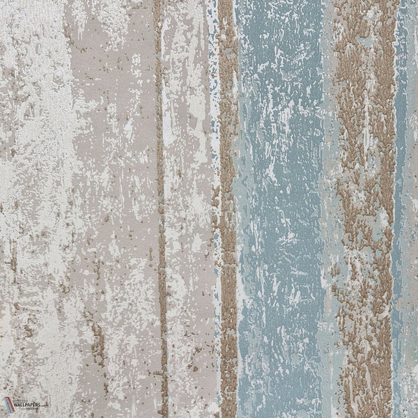 Linea wallpaper in Teal by 1838 wallcoverings
