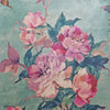 Madama Butterfly Tapete in Teal von 1838 wallcoverings
