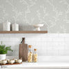 Milton behang in Grey van 1838 wallcoverings — interieur