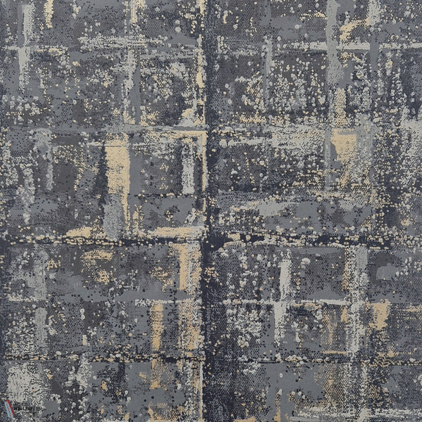 Patina wallpaper in Jet by 1838 wallcoverings