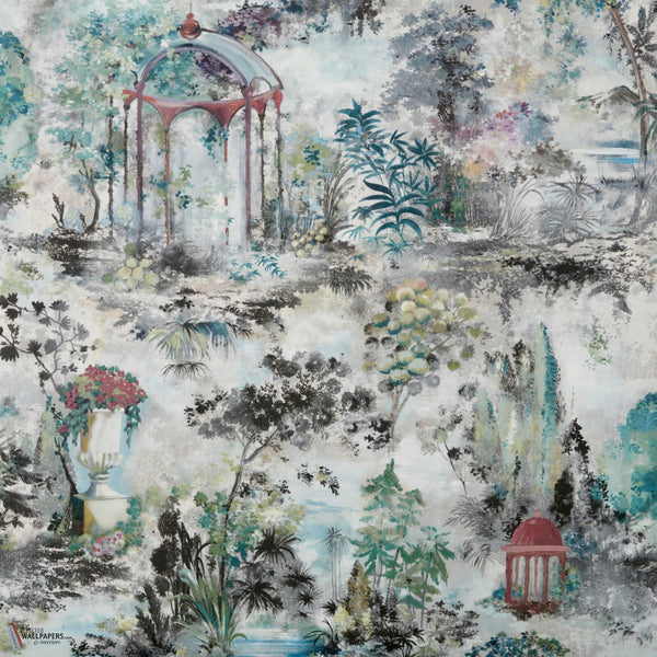 Pavilion Tapete in Fern Green von 1838 wallcoverings