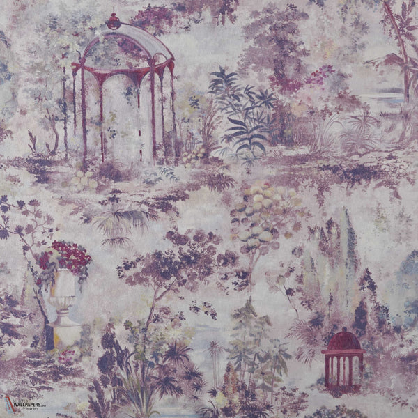 Pavilion Tapete in Rose Pink von 1838 wallcoverings