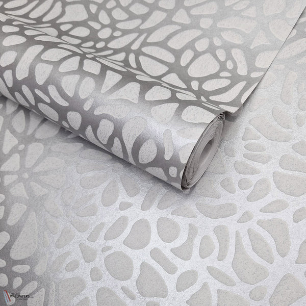 Pebble wallpaper in Mist by 1838 wallcoverings — roll
