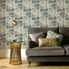Prior Park behang in Duck Egg van 1838 wallcoverings — interieur