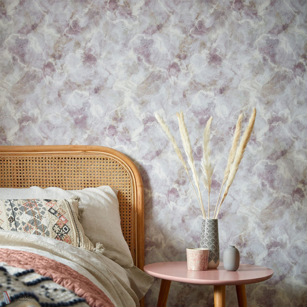 Quartz behang in Chamomile van 1838 wallcoverings — interieur