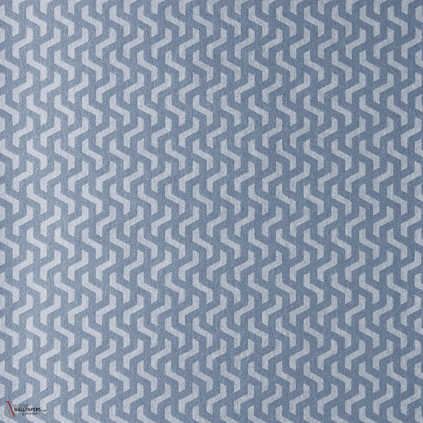 Rattan behang in Blue Dusk van 1838 wallcoverings
