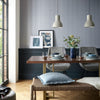 Rattan behang in Blue Dusk van 1838 wallcoverings — interieur