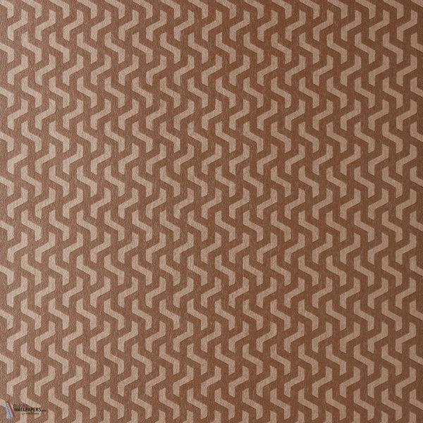 Rattan behang in Burnt Orange van 1838 wallcoverings