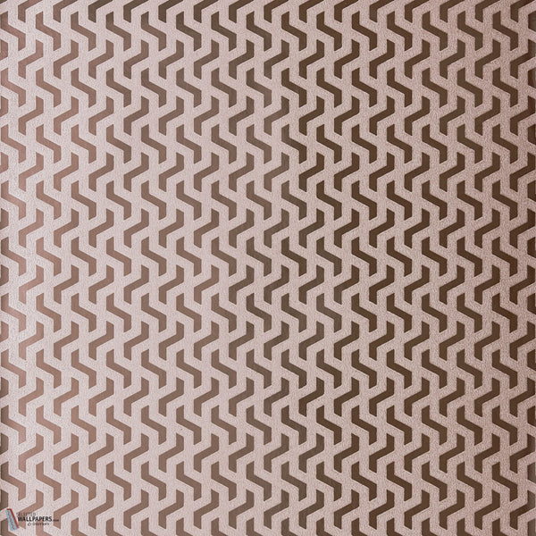 Rattan behang in Rose Gold van 1838 wallcoverings