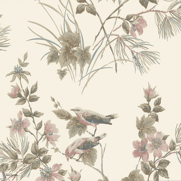 Rosemore behang in Natural van 1838 wallcoverings