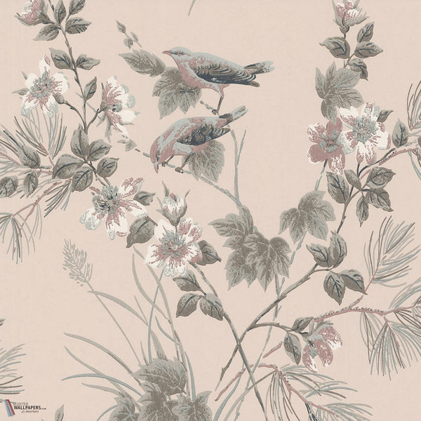 Rosemore behang in Pink van 1838 wallcoverings