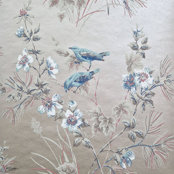 Rosemore behang in Taupe van 1838 wallcoverings