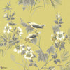 Rosemore behang in Yellow van 1838 wallcoverings