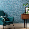 Tranquil behang in Lagoon van 1838 wallcoverings — interieur