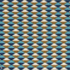 Moki stof-Casamance-Bleu orange brule-Meter (M1)-Selected Wallpapers-Interiors