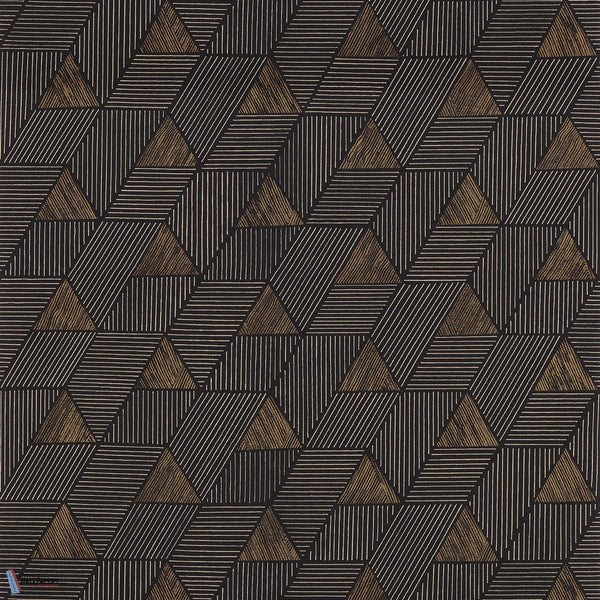 Méroé Tapete-Casamance-Noir/Mordoré-Rolle-Selected Wallpapers & Interiors
