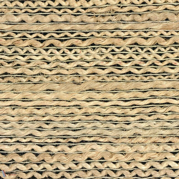 Abaca Tresse behang-CMO Paris-Naturel Noir-Rol-Selected Wallpapers-Interiors