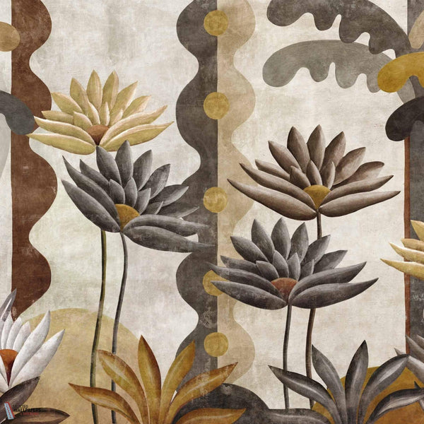 Ágaves wallpaper-Coordonne-Carbón-M2-Selected Wallpapers-Interiors