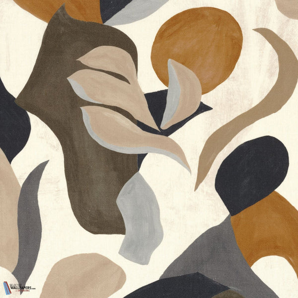 Air de Fete fabric-Casamance-Noir/Tabac-Meter (M1)-Selected Interiors