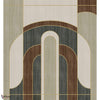 Alcoves Tapete-Casamance-Grege/Vert de Gris-Set-Selected Wallpapers-Interiors