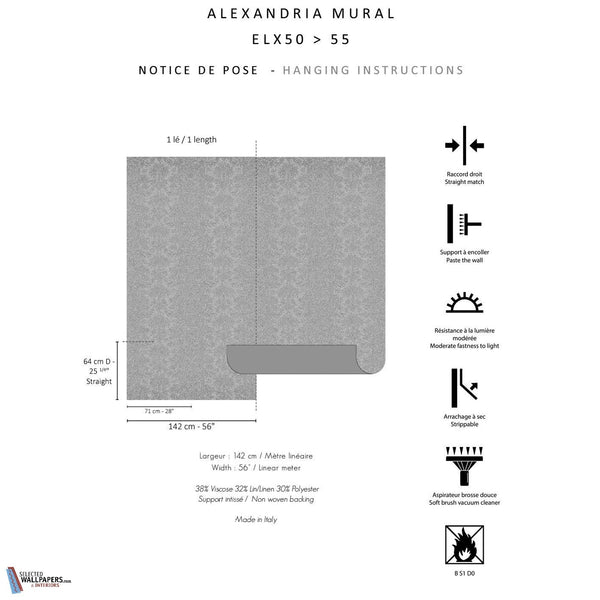 Alexandria Mural-Nobilis-behang-Selected Wallpapers