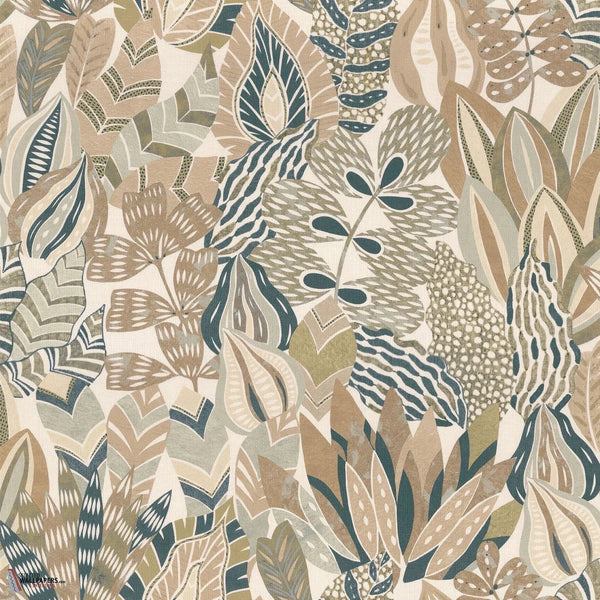 Alfabia behang-Casamance-Amande/Mordore-Rol-Selected-Wallpapers-Interiors