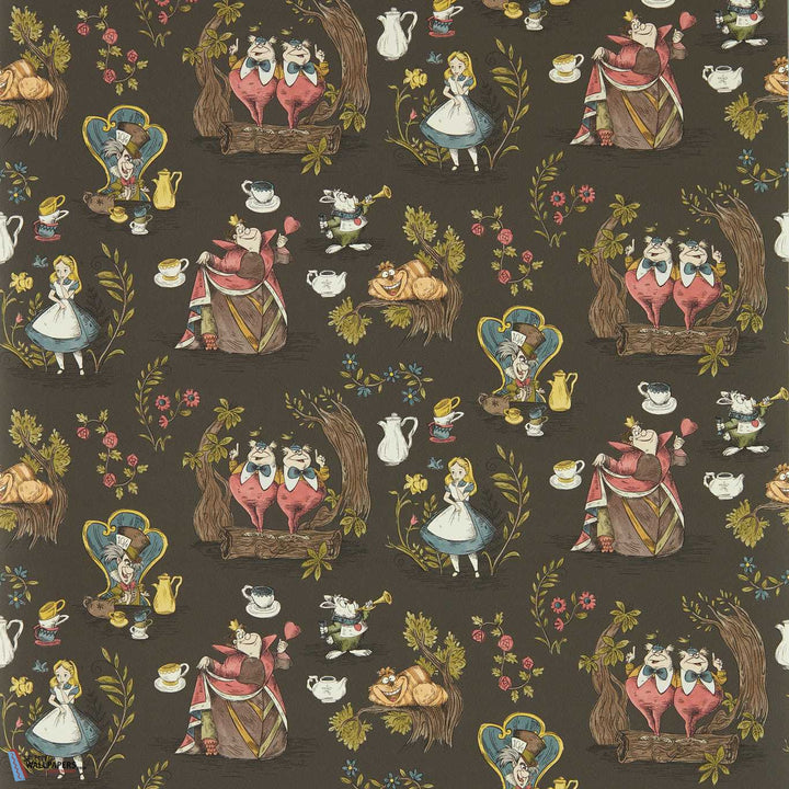 Alice In Wonderland-behang-Tapete-Sanderson-Chocolate-Rol-217288-Selected Wallpapers