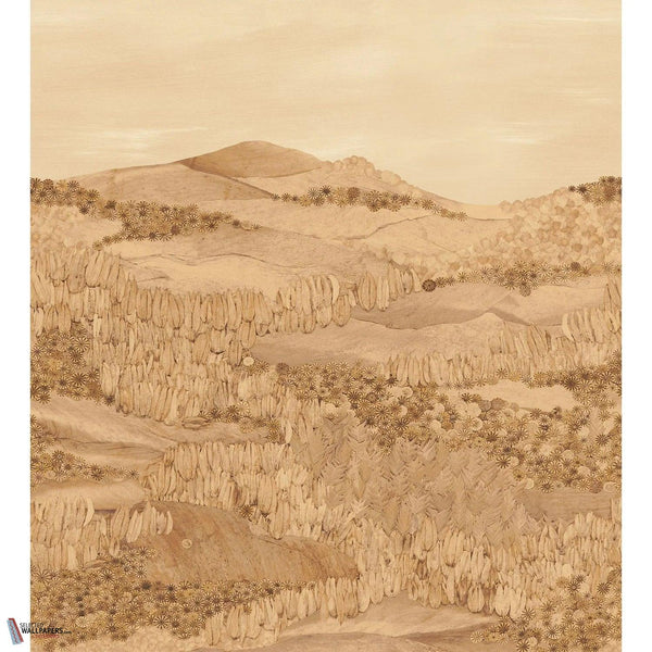 Almeria wallpaper-Casamance-Mordore-Set-Selected Wallpapers-Interiors