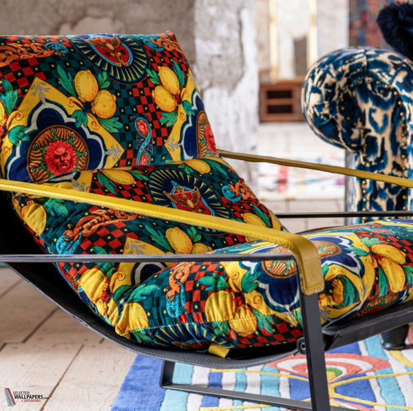Amalfi Blue stof-Mind the Gap-stoff-Selected-Wallpapers-Interiors