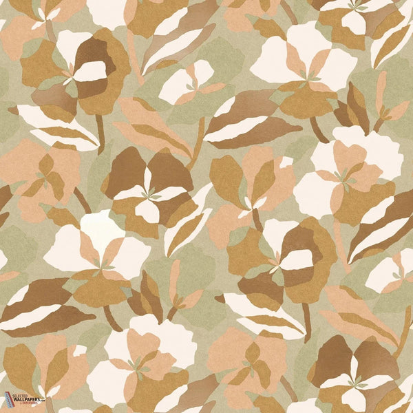 Amaryllis behang-Casamance-Nude/Lichen-Rol-Selected-Wallpapers-Interiors