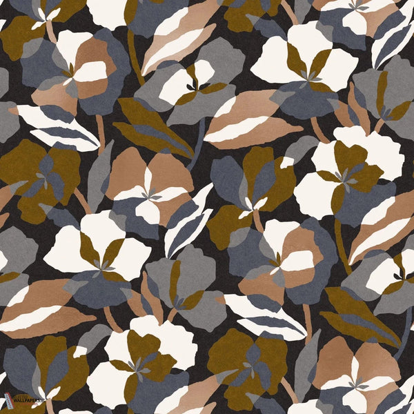 Amaryllis behang-Casamance-Petrole/Multico-Rol-Selected-Wallpapers-Interiors