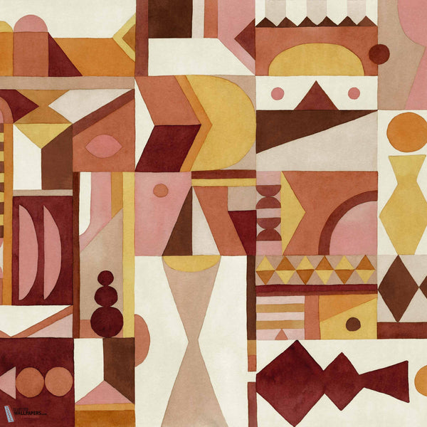 Amasigh Pottery behang-Coordonne-Rose-Non Woven-Selected-Wallpapers-Interiors