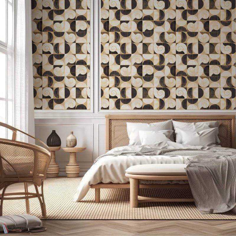 Ammonis wallpaper-Les Dominotiers-Selected-Wallpapers-Interiors