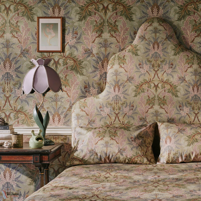 Aquifolia fabric-House of Hackney-Selected-Wallpapers-Interiors