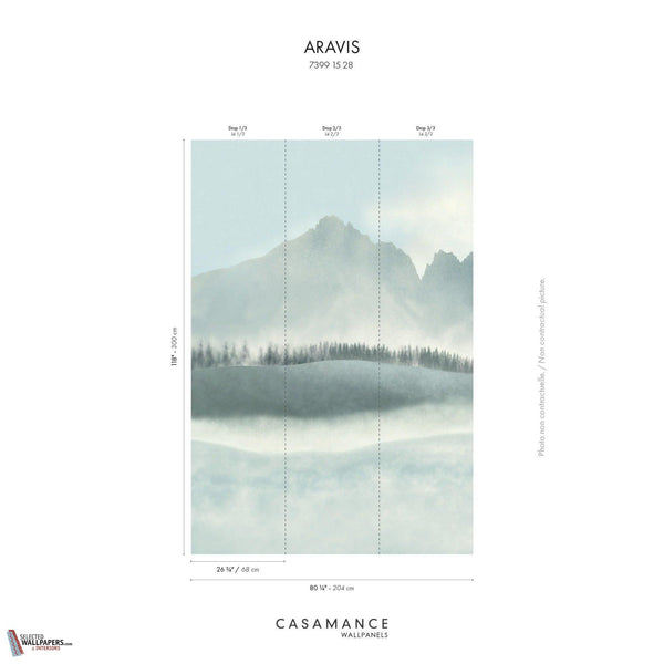 Aravis wallpaper-Casamance-Selected Wallpapers-Interiors