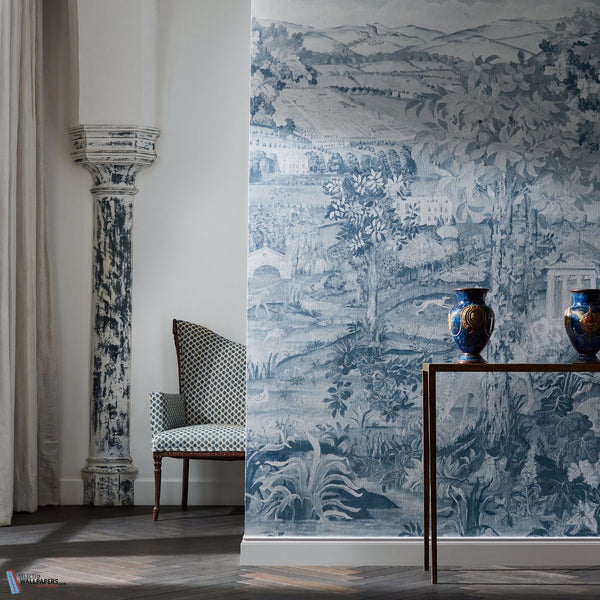 Arcadian Thames-behang-Zoffany-Selected Wallpapers