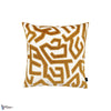 Arp Kussen-Zinc Textile-wallpaper-Ochre-50 x 50 cm-Selected Wallpapers
