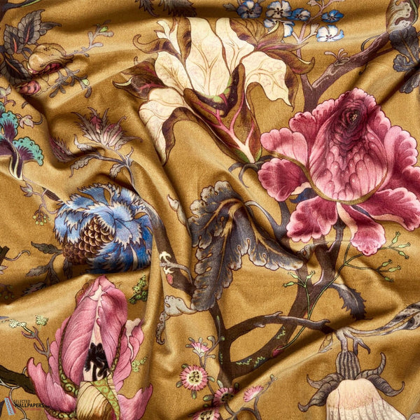 Artemis fabric-House of Hackney-Bronze-Velours-Selected-Wallpapers-Interiors