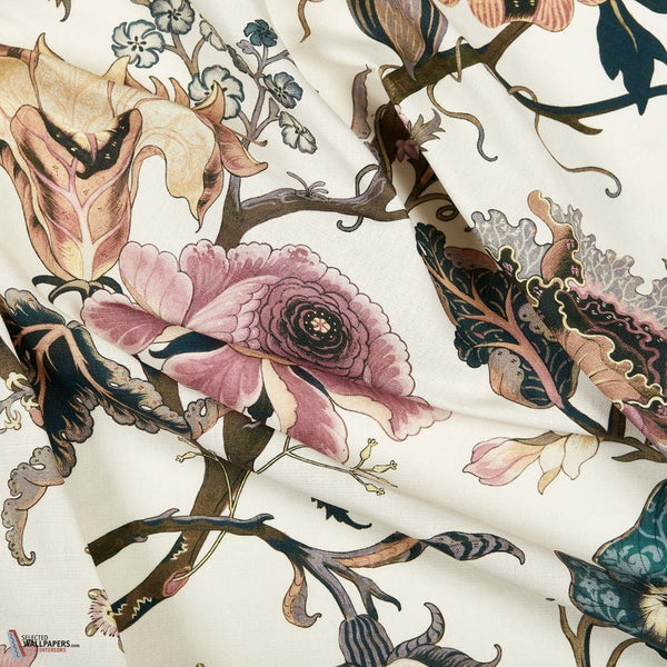 Artemis fabric-House of Hackney-Off White-Cotton Linen-Selected-Wallpapers-Interiors