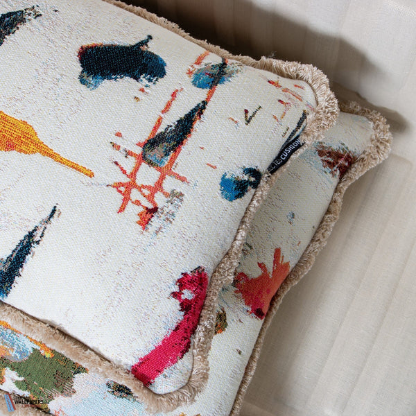 Arty Franje kussen-Pierre Frey-Selected-Wallpapers-Interiors