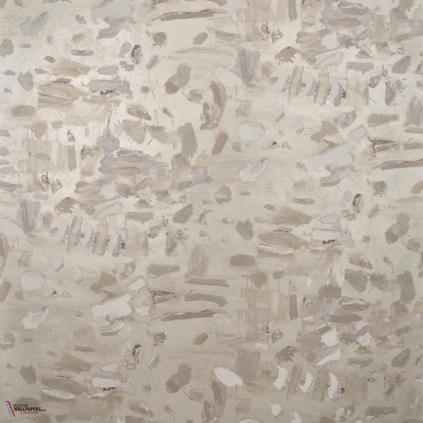 Arty Nacre wallpaper-Pierre Frey-Lait D'amande-Meter (M1)-Selected Wallpapers-Interiors