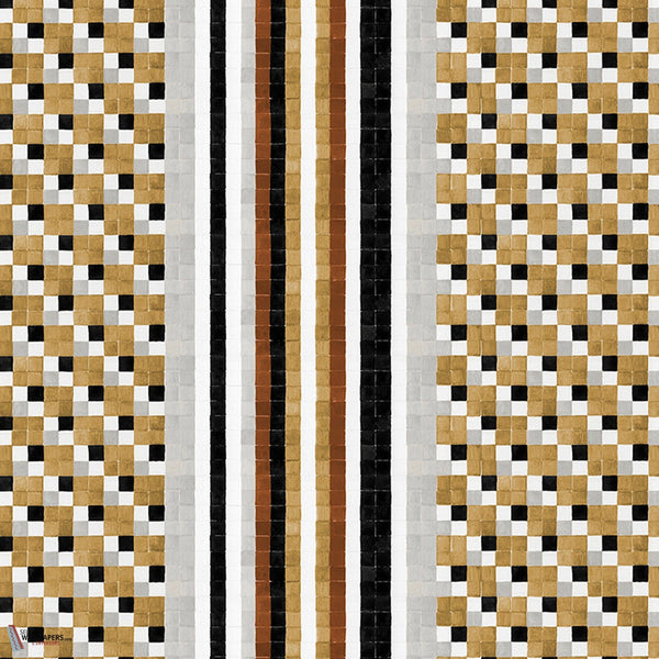 Athena behang-Les Dominotiers-Or-Set-Selected-Wallpapers-Interiors