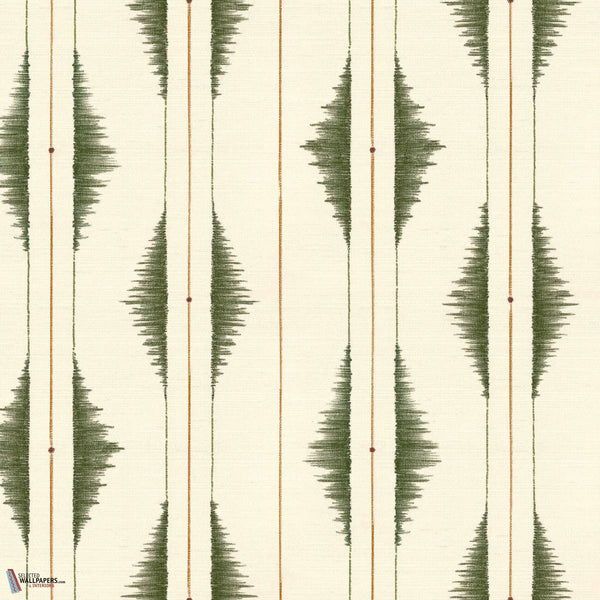 Azilal Embroidery behang-Coordonne-Leaves-Rol-Selected-Wallpapers-Interiors