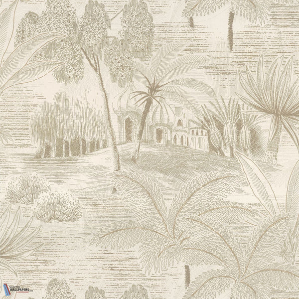 Baharia-Tapete-Casamance-Blanc/Doré-Rolle-76141214-Selected Wallpapers