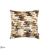 Baldessari Kussen-Zinc Textile-wallpaper-Tobacco-50 x 50 cm-Selected Wallpapers