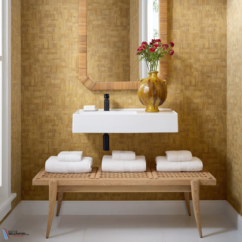 Bamboo Mosaic Tapete von Thibaut
