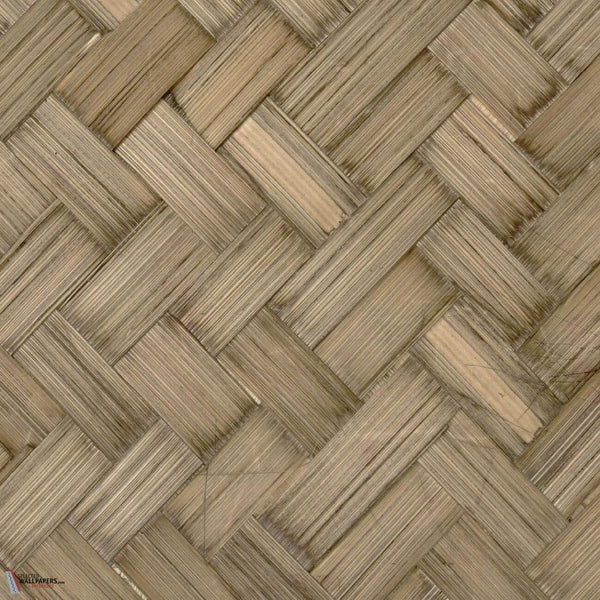 Bambou Grand Chevron wallpaper-CMO Paris-Fume-Paneel-Selected Wallpapers-Interiors